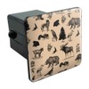 GRAPHICS & MORE Forest Animals Pattern Moose Bear Wolf Raccoon