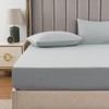 Soifox King Size Fitted Sheet Grey - Bed Sheets with