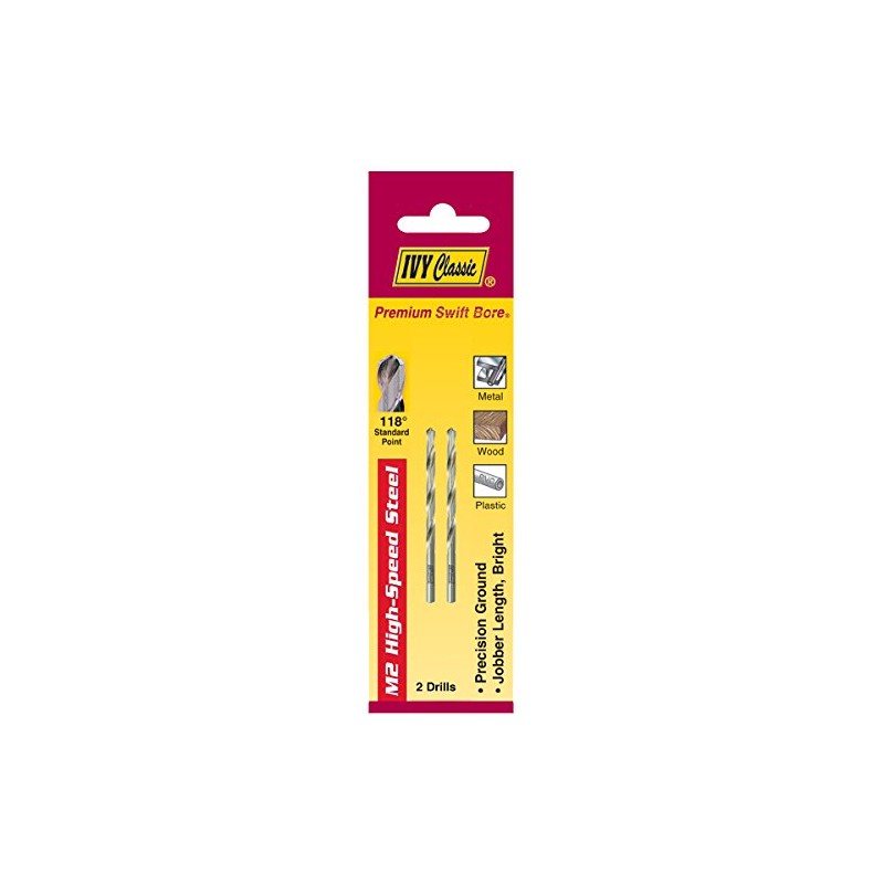 IVY Classic 01108 1/8-Inch M2 High Speed Steel Drill Bit,