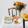 WorldBazaar Round Thanksgiving Leftover Food Containers Disposable 36 Pcs Thanksgiving