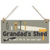 The Plum Penguin Handmade Wooden Hanging Wall Plaque Grandad's Shed