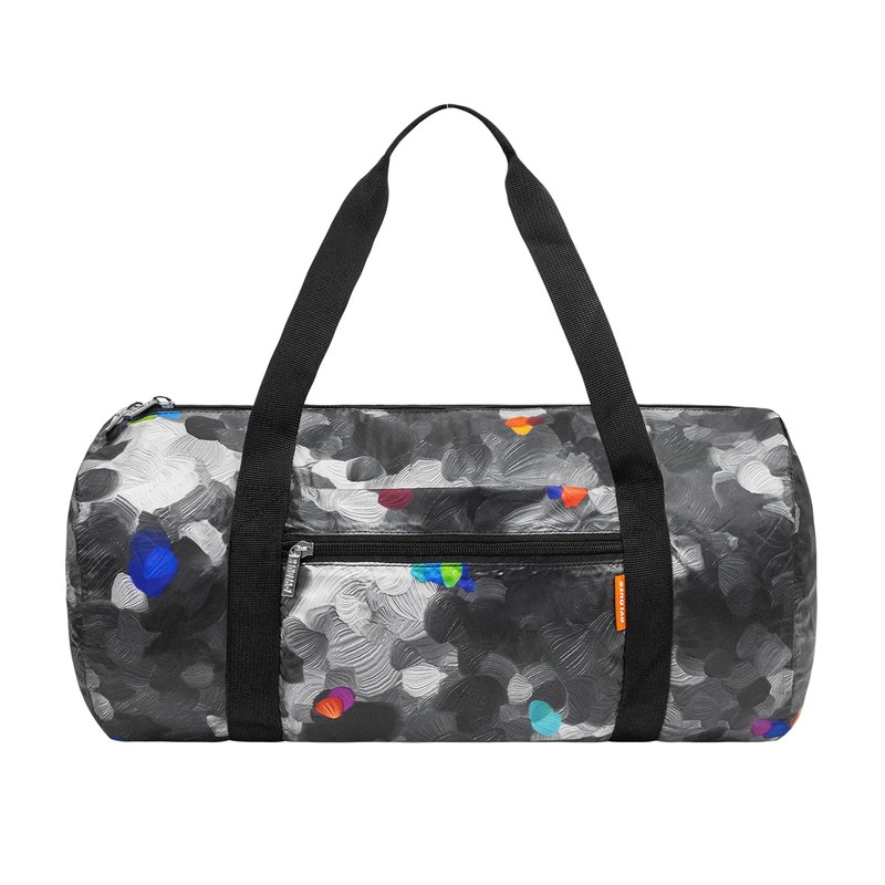 Pylones - Foldable Travel Duffle Bag - Black Palette, Black,