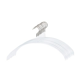 MAWA 120238 Non-Slip Hanger, Human Body Hanger, Made in Germany, Set of 10, White