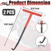 2 PCS Exhaust Spring Puller Tool, Motorcycle Exhaust Spring Hook,