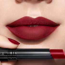 L'BEL - Forever Labial Mate en Barra Color Rouge 2g, De Larga Duración, con Colágeno, Labial de Color con Acabado Mate, Repara y Suaviza los Labios, Fija y Evita Transferencia