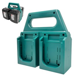 Kxufoae 4-Slot Battery Holder for Makita 18V&14.4V | Portable and Rugged Makita Battery Case — Compact Organizer for Easy Storage and Transport, Ideal for Tool Bags & Job Sites, Quick Access (4-Slot)