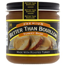 Better Than Bouillon Premium Turkey Base, Made with Roasted Turkey, 38 Servings Per Jar 8 Ounce (Pack of 4)