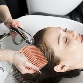 Scalp Shampoo Brush | Hair Scrubber with Soft Bristles | Hair Scalp Care Brush, Square Head Massager for Men, Women, Kids