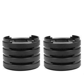 Adjustable Table and Bed Risers 8pcs/Set Plastic Furniture Legs Furniture Feet Non-Slip Bed Riser for Table Desk Sofa Does Not Scratch Floor (Black)