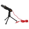 Condenser Computer Microphone Wired Stereo 3.5mm Audio with Stand Recording