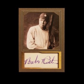 BABE RUTH Legends Photo Card Art Collectible Original Design Facsimile Auto HOF