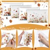 Fourluoo 50 Pack Fall Wildflower Pocket Tissues Individual Packs Autumn