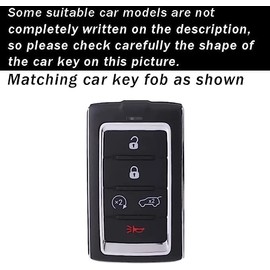 TECART Key Case Fit for Jeep Wagoneer Soft TPU Key Fob Keychain Key Shell Box Accessories Protector 5 Button Grey