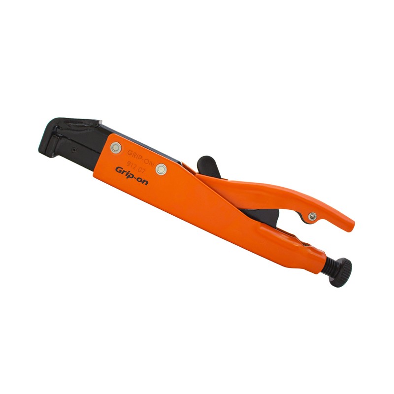 Grip-On 91207 7-Inch Axial Grip L-Shaped Locking Pliers in Orange