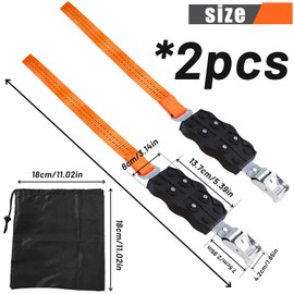 XiXiRan Rubber Snow Chains, Universal Snow Chains, Car Tyres, Snow Chains, Adjustable Non-Slip Snow Chains, Emergency Pull Chain, Rubber, Tyre Traction Device for Snow, Mud, Sand (S-2 Pieces)