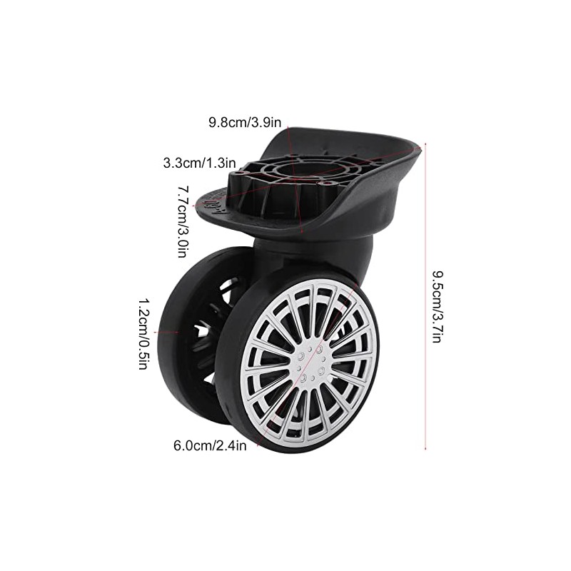 Alomejor Lightweight Wheel Luggage Suitcase Wheels Luggage A60 Suitcase Swivel