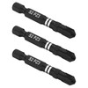 3 x SabreCut SCPZ350_3 50mm PZ3 Impact Screwdriver Driver Bits