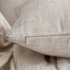 MIULEE Pack of 2 Decorative Throw Pillow Covers Farmhouse Linen