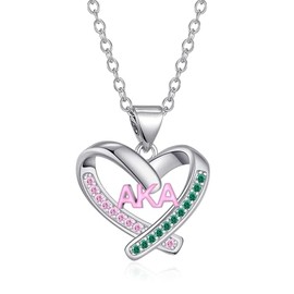 TALYKONG Aka Sorority Necklace Gifts for Women Aka Paraphernalia Jewelry Gifts for Women