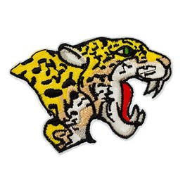 Miniblings Leopard Leopard Head Iron-On Patch Iron-On Patch Predator 80 x 55 mm Children's Iron-On Patch Patches