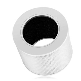 FFyan Replacement Air Filter Compatible with Levoit Core Air Purifier Part Number Core Mini-RF 3 in 1 Filtration System (White)