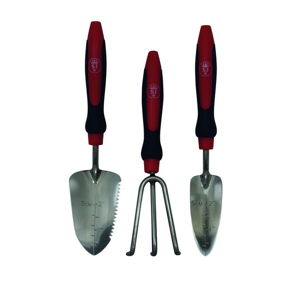 Spear & Jackson MINI3PS Select Stainless 3 Piece Mini Tools Set, Red/Blue/Silver, 29.5 x 15 x 3.5 cm