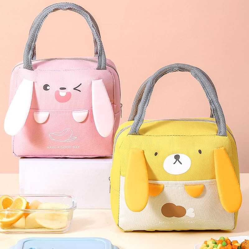 Portable Insulated Thermal Cooler Cartoon Lunchbox Tote Picnic Bento Storage