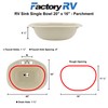 Tough Grade Single Bowl Sink | Bathroom Sink | White