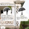 Monarch Rain Chains Aluminum Ring Rain Chain, 8.5 ft Black