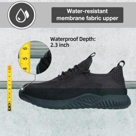 Furuian Waterproof Steel Toe Shoes for Men Comfortable Non Slip Safety Sneakers Warehouse Industry Contstruction Work Shoes for Men