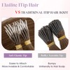 Elailite I Tip Hair Extensions Human Hair Elastic Itip Real