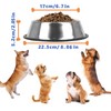 Nobleza - Pack of 2 Stainless Steel Dog Bowls, Feeding