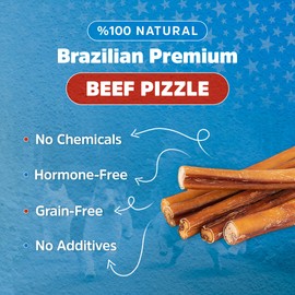 Stark Sticks 12'' Natural Bully Sticks for Small, Medium, Large Dogs - 100% Grass-Fed Beef, Chews Sticks for Dogs, Treats, Long Lasting - Fully Digestible,(Standard 5 Count)