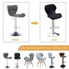 Daunkang Bar Stool Covers with Back Velvet Stretch Counter Height