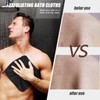 10 Pieces double sided Man Wash Cloths black bath Exfoliating