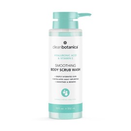 CLEAN BOTÁNICA, Exfoliante de Baño Espumoso con Ácido Hialurónico y Vitamina E, Sin Parabenos, Suaviza y Nutre la Piel