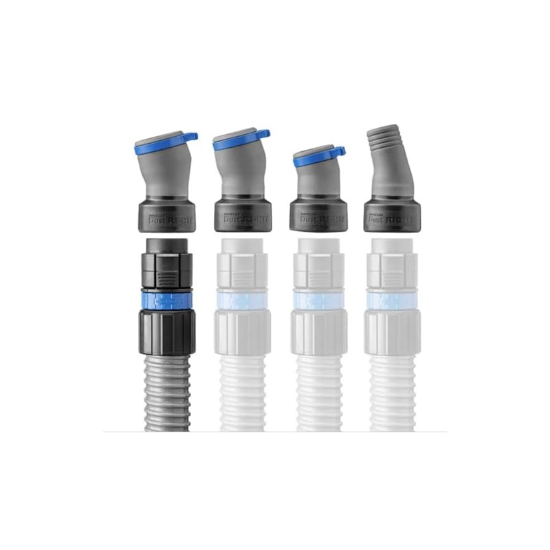 Flexiport Power Tool Hose Kit with Click Connect -Gray 12'