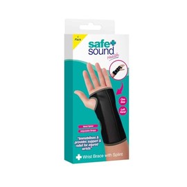Splinted Left Wrist Brace Support