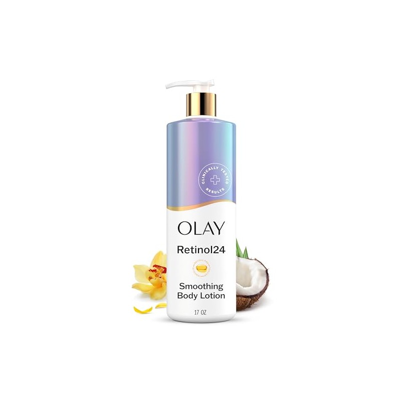 Olay Body Lotion Smoothing for Women with Retinol, 24hr Moisturizing,