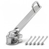 6PCS Replacement Zipper Pulls, Silver No.8 Luggage Zipper Pull Replacement