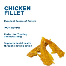 Best Bully Sticks Chicken Breast Dehydrated Dog Treats - Chicken Fillet Treats for Dogs 24 oz. - All Natural High Protein Real Chicken Premium Jerky Dog Chews - Grain Free Dog Treats