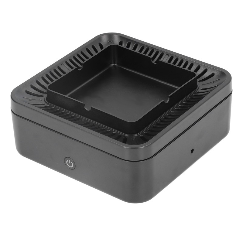 Smokeless Ashtray Gray Home Office Desktop USB Charging Large Air