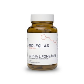 MoleQlar Alpha Liponsäure Kapseln - 200 mg Natrium-R-Alpha-Liponsäure pro Portion - erhöhte Bioverfügbarkeit durch Markenrohstoff Bio Enhanced Na-RALA - 30 Tage Vorrat