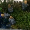 Funshowcase Monk Zen Garden Miniature 4 in Set, Blue