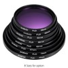 Andoer 72mm Lens Filter Kit UV+CPL+FLD+ND(ND2 ND4 ND8) with Carry