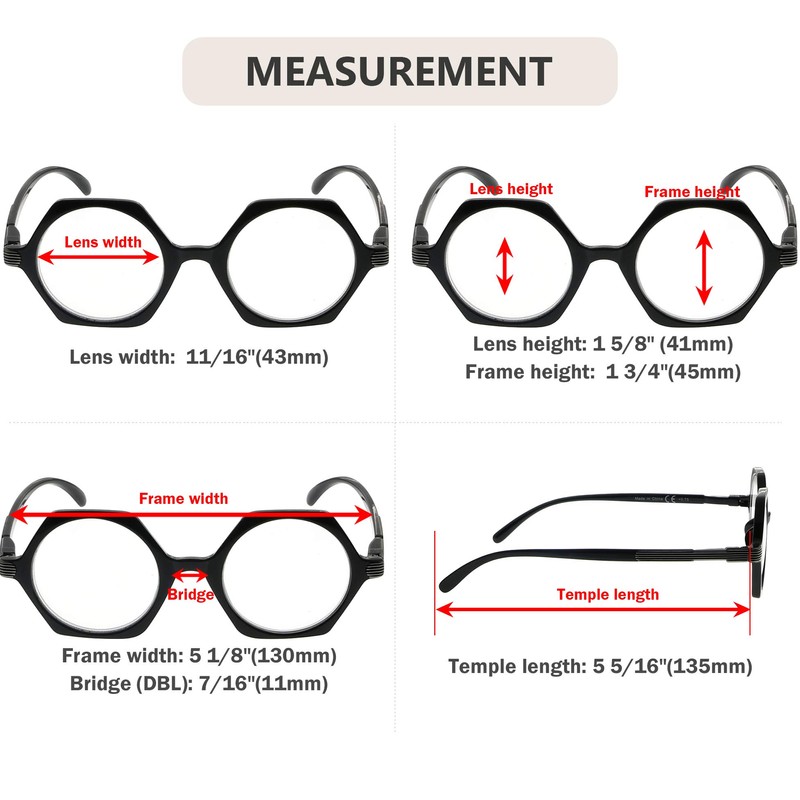 Eyekepper - Gafas de lectura para mujer (4 unidades), diseño