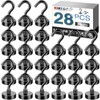 MIKEDE Magnetic Hooks Heavy Duty, 25Lb Strong Rare Earth Neodymium