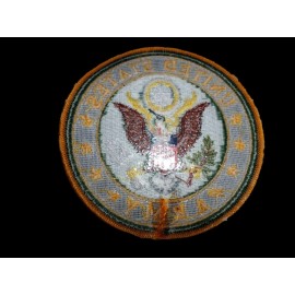 U.S MILITARY UNITED STATES ARMY ROUND 4" X 4"  EMBROIDERED PATCH FULL COLOR