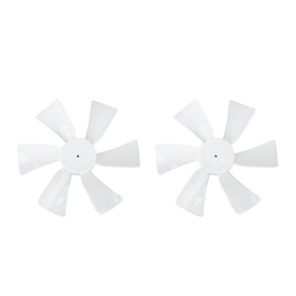 2pcs 6 Inch RV Vent Fan Blade High Efficiency RV Bathroom Roof Vent Fan Blade for Heng's White