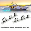 Fishing Rod Holder Aluminum Flexible Installation Universal Fit for Marine